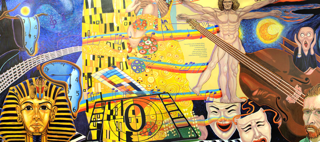 Blaisdell Hall: The Arts Mural — Detail