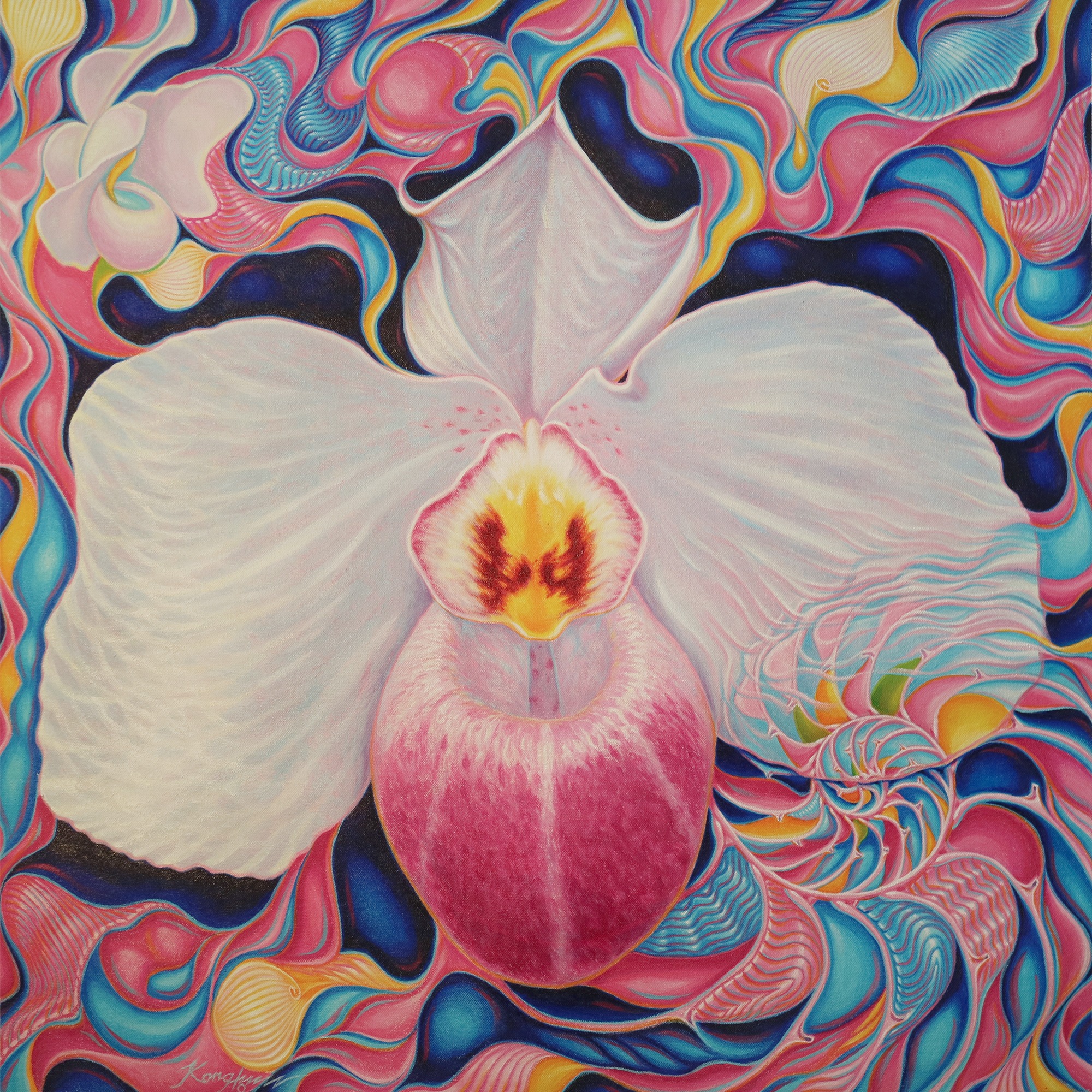 Botanical Blush with Tentacles, 2020, by Kong Ho