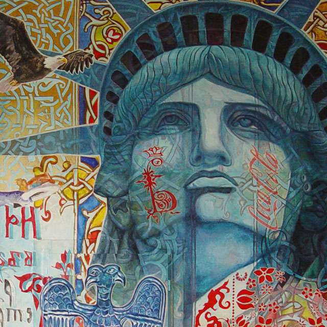 Bulgarian-American Cultural Mural — Detail