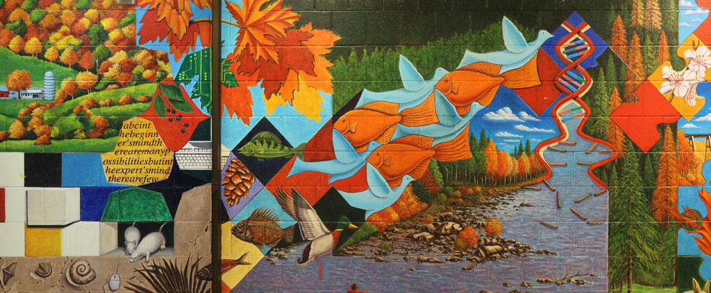 Fisher Hall Mural — Detail