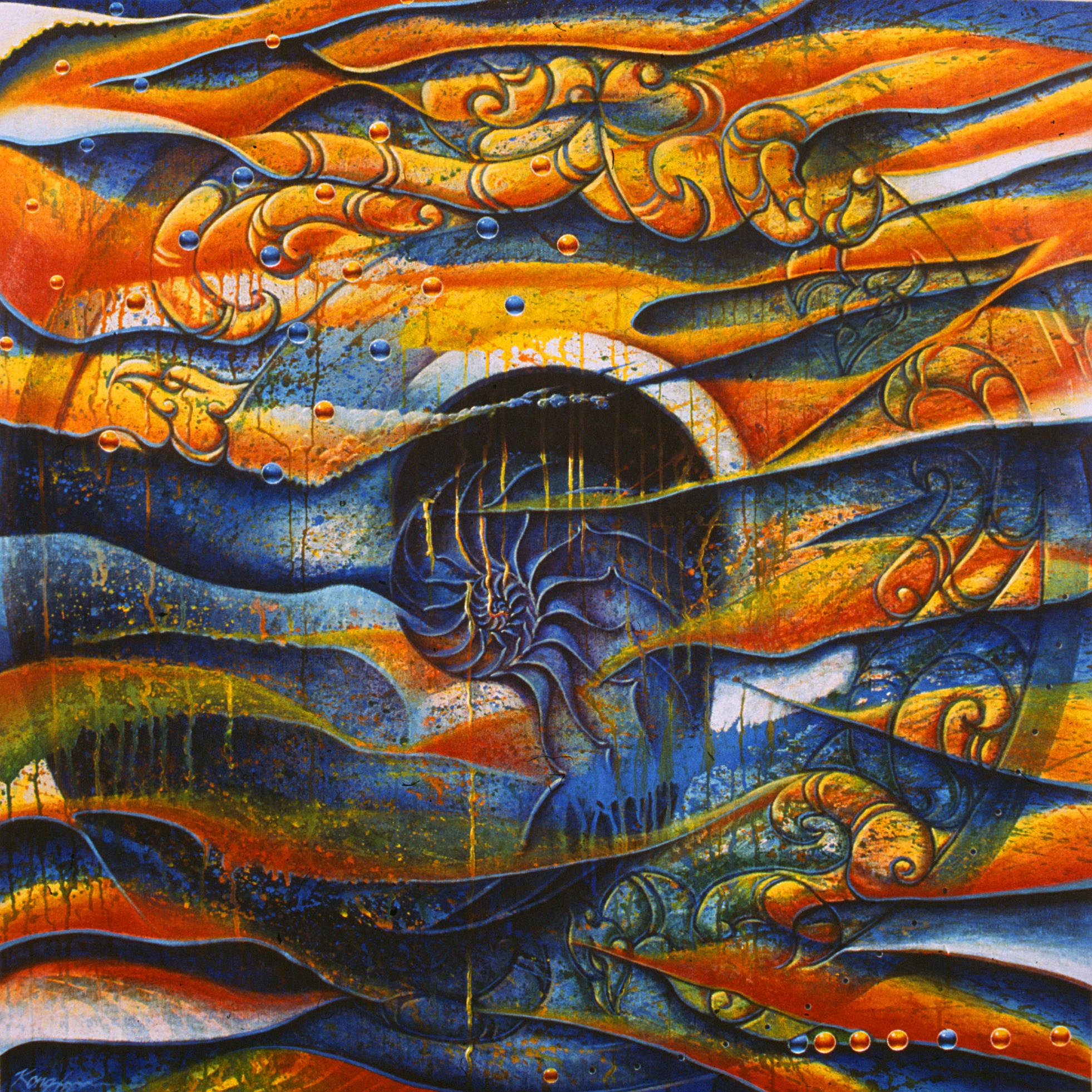 Flapping Spiral and Phoenix Jade, 2003, by Kong Ho