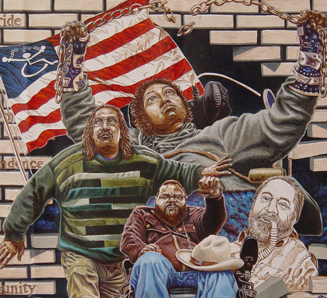 Independence Arts Studio Mural Design — Detail