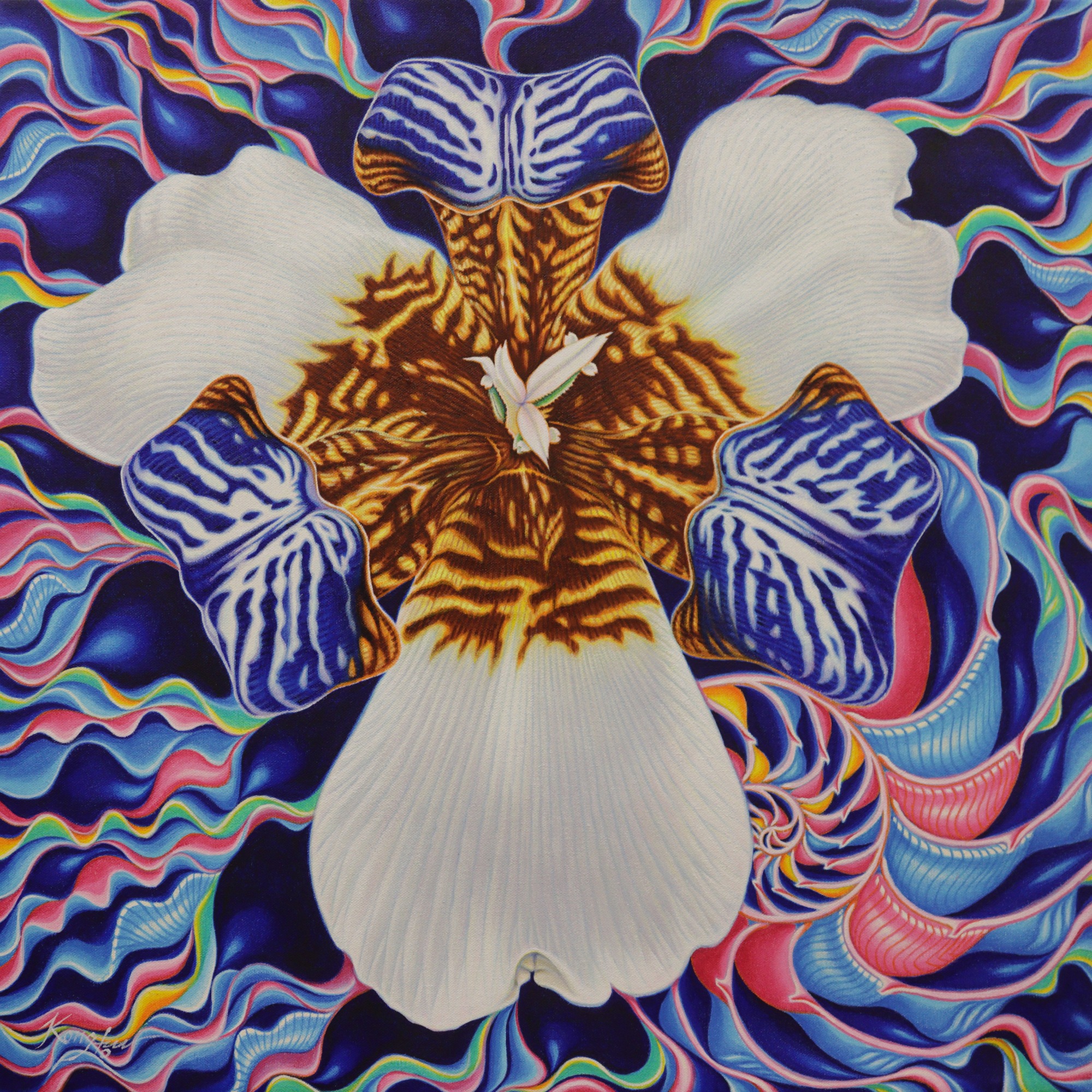 Kaleidoscope Iris, 2023, by Kong Ho