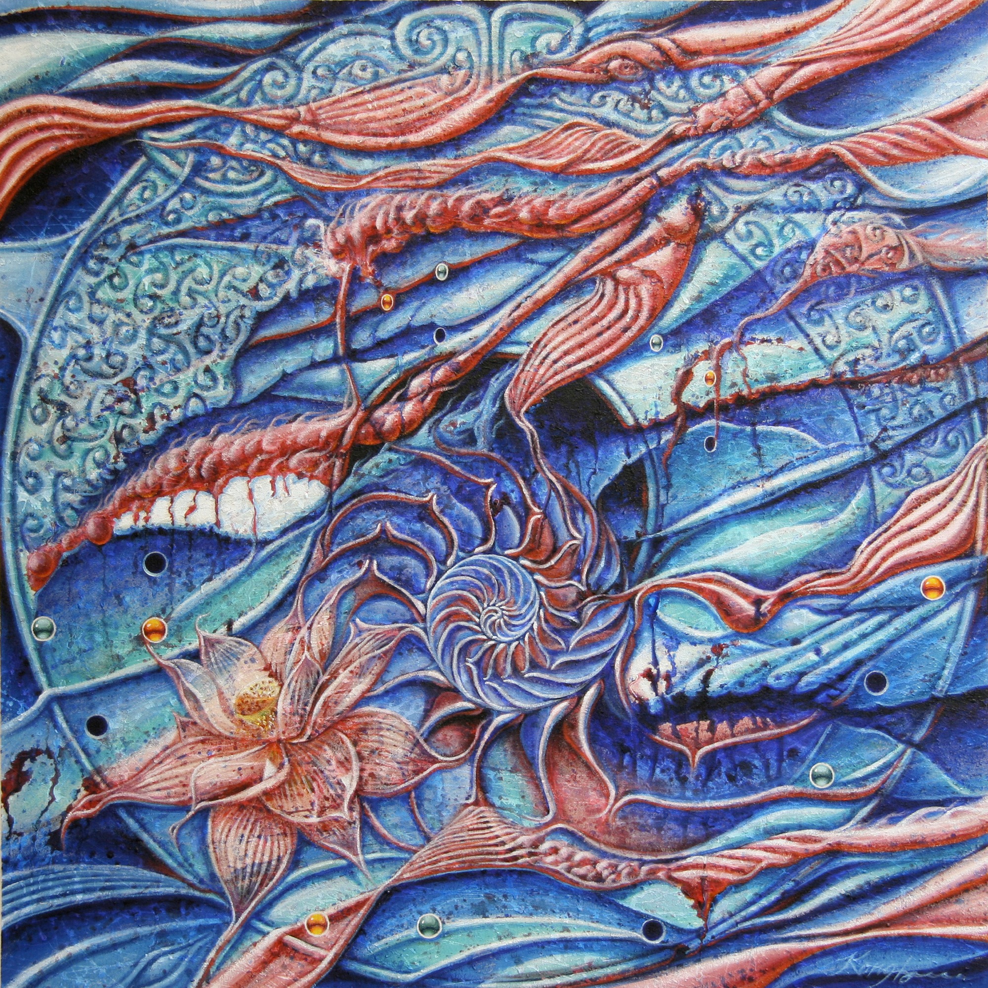 Lapping Expansion of Blue, 2008, by Kong Ho
