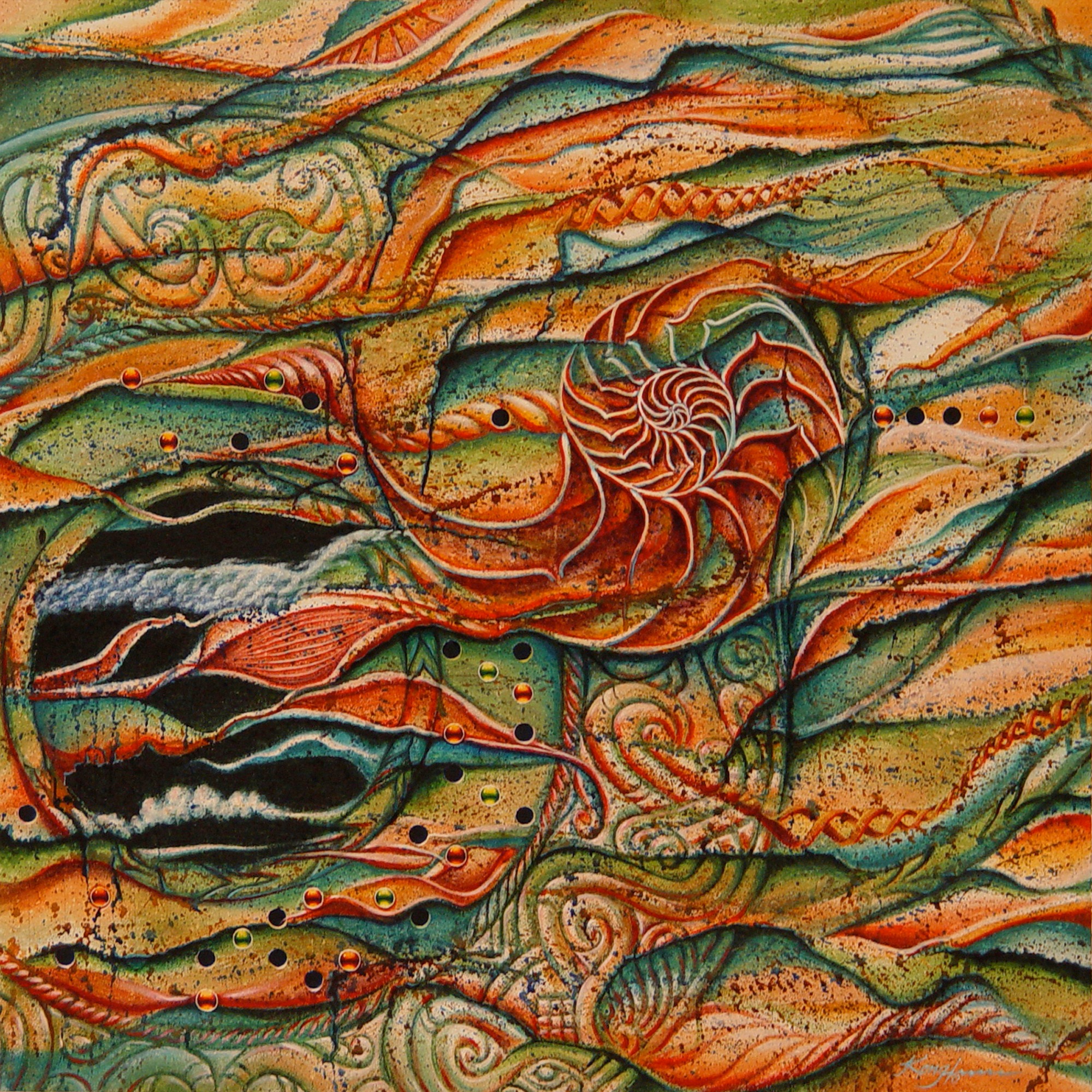 Summer Nautilus and Eclipsing Jade, 2006, by Kong Ho