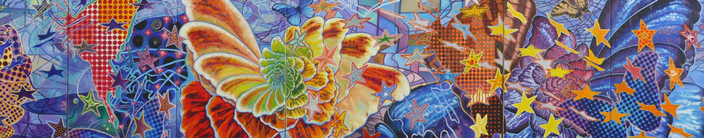 Transcending Culture and Space Community Mural — Detail